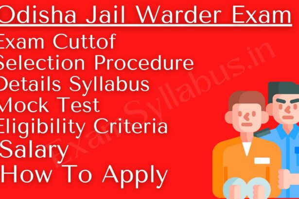 Odisha Jail Warder Exam