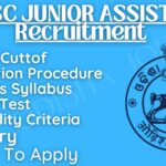 OSSSC Junior Assistant Exam Syllabus