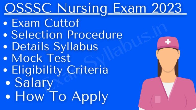 OSSSC Nursing Exam
