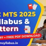 SSC MTS Full Syllabus